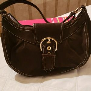 Via Spiga Brown suede handbag
